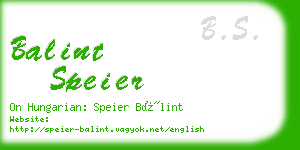 balint speier business card